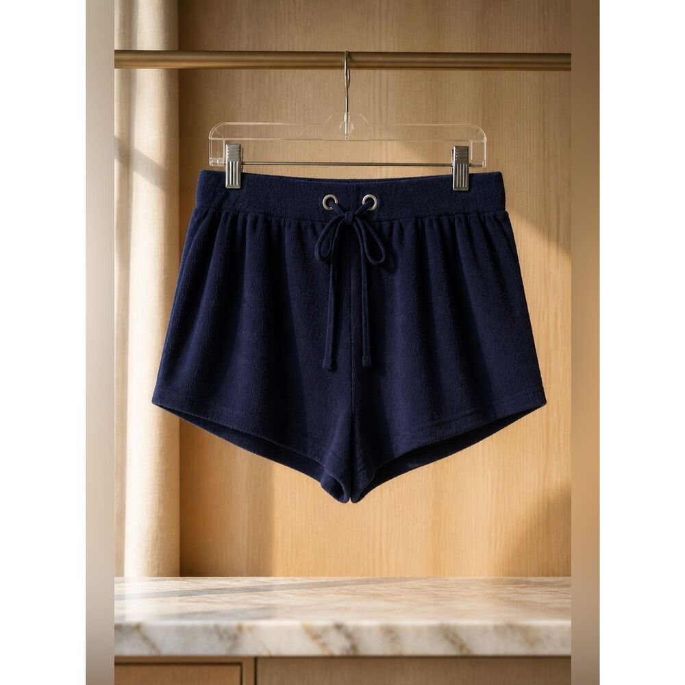 VENUS NWT TERRY SHORT IN BLUE SIZE LARGE 2.5”